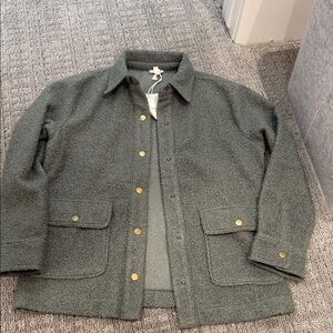 Hem & Thread women’s light olive Shirt Jacket